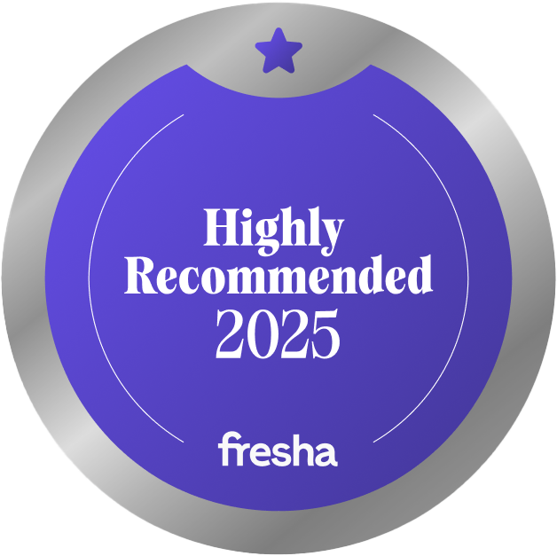 Highly recommended by Fresha, 2024
